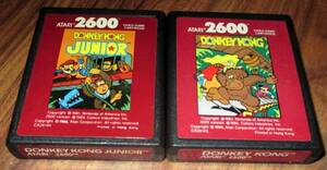 Donkey Kong & Donkey Kong Jr - Atari 2600 2 Game Lot 海外 即決