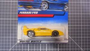 2000 Hot Wheels Collector Series Yellow Ferrari F40 With Error Wheels 海外 即決