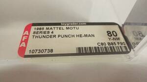 Vintage Thunder Punch He Man 1985 MOTU AFA 80Y Masters of the Universe Original 海外 即決