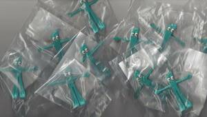 10 Count Lot Gumbitty Gumby 3" Bendable Packaged Posable & Flexible Gift Toy 海外 即決