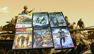 PS2 Lot Medal Of Honor Battlefield mercenaries PlayStation war World War 海外 即決