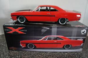GMP 1:18 Scale 1970 Plymouth GTX, Red, Street Fighter X Edition #027 of 1250 海外 即決