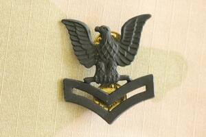 USN US NAVY ALL RATES E-5 PO2 PETTY OFFICER 2ND CL. 8 POINT COVER BADGE DEVICE B 海外 即決