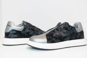 Karl Lagerfeld Paris Metallic Camo Laceless Slip-On Sneaker メンズ 27.5cm(US9.5) 海外 即決