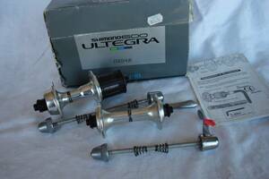 NOS Shimano 600/Ultegra Tricolor Hubs 36H 8-10sp Freehub Vintage 108x100 137x126 海外 即決