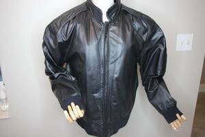 Saddler Cooper Mens Black Leather Jacket Zip Out Faux Fur Lining Sz 44 海外 即決