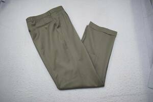 Zanella Dress Pants Alter 100% Wool Gray Pleated Cuffed Mens Size 34 x 33 海外 即決