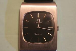 OMEGA GENEVE SQUARE VINTAGE MEN WATCH MANUAL WIND SWISS RUNING GOOD 海外 即決