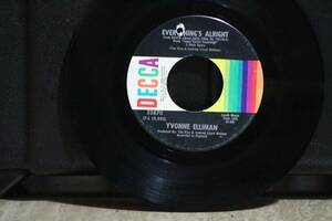 YVONNE ELLIMAN/ VARIOUS ARTISTS 45 RPM RECORD...TD100 海外 即決