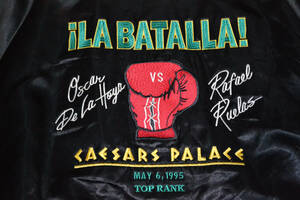 Oscar De La Hoya Vs Rafael Ruelas, Vintage Boxing Jacket, 1995, Caesars Palace 海外 即決