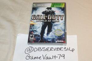 Call of Duty: World at War - Platinum Hits (Xbox 360, 2008) NEW SEALED *READ* 海外 即決