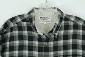 Vintage Columbia Shirt Men's Large Long Sleeve Plaid Flannel 海外 即決