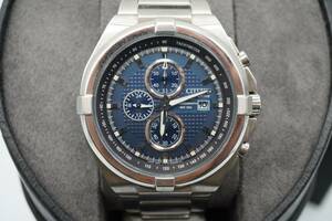 Citizen Echo Drive Titanium WR 100 Watch-With Box/Papers-Running- AA65 海外 即決