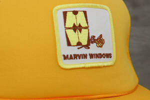 Vintage Marvin Windows Yellow Snapback Mesh Hat Trucker 海外 即決