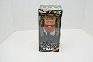 2013 Duck Dynasty Willie Funko Talking Wacky Wobbler Bobble Head Brand New! 海外 即決