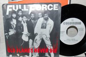 1987インチ FULL FORCE 薔薇の肖像 NEVER DIE COLUMBIA プロモ 45 & PICTURE SLEEVE NM 海外 即決