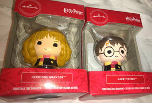 Hallmark Harry Potter & Hermione Granger Christmas Tree Ornament Lot NIB 海外 即決