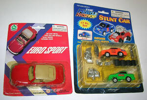 The Muscle Shop Stunt Car (Customize Your Own Car) & Euro Sport 1:43 Diecast Car 海外 即決