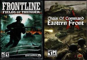 Frontline Fields of Thunder & Chains of Command Eastern Front Pc New XP Tanks 海外 即決