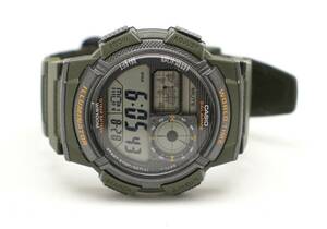 CASIO Illuminator AE-1000W Alarm 100M Digital Watch Men Black World Time 海外 即決