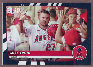 2023 Topps Big League Baseball Black Foil SSP #280 Mike Trout (Angels)/25 海外 即決