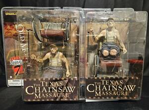 Old Monty SEALED MISTAKE/Variant LOTx2 Texas Chainsaw 2004 VTG Action Figure NIB 海外 即決