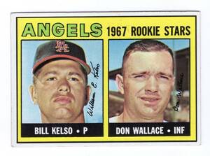 Angels 1967 Rookie Stars Bill Kelso Don Wallace card 367 1967 Topps 海外 即決