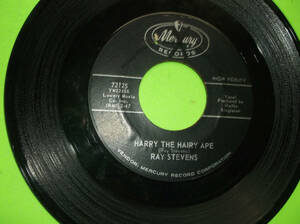 HARRY THE HAIRY APE BY RAY STEVENS 45 RPM 7" HUMOR VOCAL MERCURY RECORDS 海外 即決