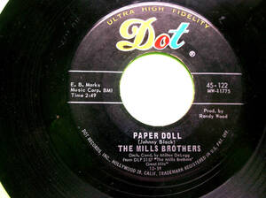 Gロウ WORM BY THE MILLS BROTHERS 45 RPM POP 海外 即決