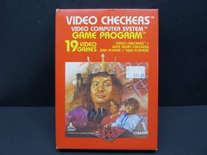 VIDEO CHECKERS, CX2636, Atari 2600, Atari 1980, CIB, Tested 海外 即決