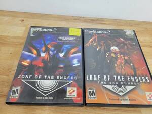 Zone of the Enders and The 2nd Runner (Sony Playstation 2 PS2) Games 海外 即決