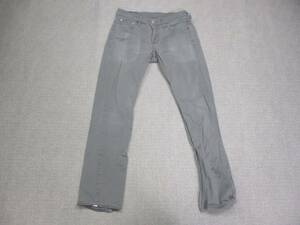 Levi's 511 Jeans Men's 30 Gray Straight Fit Western Rancher Cowboy Light 30x32 海外 即決