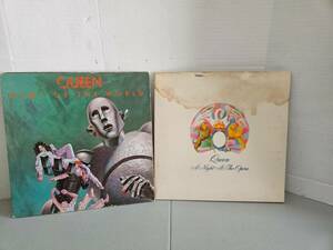 Lot of 2 Queen バイナル Lps News Of the world/A Night at the opera 海外 即決