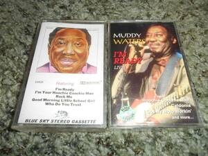 2 MUDDY WATERS I'M READY + I'M READY LIVE VINTAGE Cassette Tape LOT 海外 即決