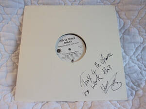 ALICIA KEYS DIARY 12" FEATURING TONY! TONI! TONE! プロモ SIGNED BY HANI CLUB MIX 海外 即決