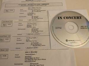 Better Than Ezra Westwood One In Concert 1 cd live radio show 4/8/96 #96-15 海外 即決