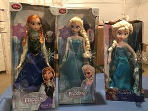 New FIRST edition singing Disney Frozen Elsa Anna doll Walmart plush necklace 海外 即決