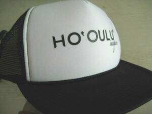 NEW CAMEO Black HO'OULU INSPIRE TRUCKERS CAP Hat SNAP BACK Mesh Hawaii Beach a 海外 即決