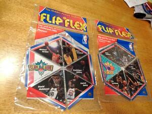 2 FLIP FLEX NBA 1992 NEW SEALED Michael Jordan Ewing David Robinson Campbell 海外 即決