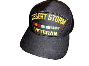 U.S MILITARY DESERT STORM VETERAN HAT U.S MILITARY OFFICIAL BALL CAP U.S.A MADE 海外 即決