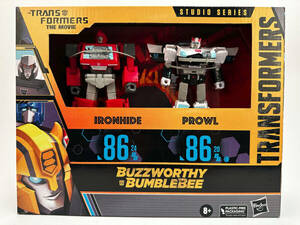 Transformers Buzzworthy Bumblebee #86 Battle Damage Ironhide & Prowl Toy Figures 海外 即決