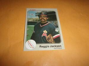 1983 Fleer Baseball REGGIE JACKSON(California Angels) Card #93 海外 即決