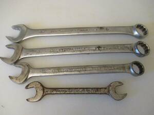 Lot Of 4 Vintage PROTO CHALLENGER Tools 12 pt Combination Open End Wrenches 海外 即決