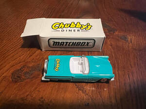 Vintage 1995 MATCHBOX Chubby's Diner Thunderbird Turquoise Convertible NIB 海外 即決