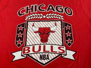 Vintage Chicago Bulls NBA T-Shirt Graphic Tee Red White Black Adult XXXL 3XL 3X 海外 即決