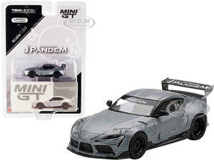 TOYOTA PANDEM GR SUPRA V1.0 MATT GRAY MET. 1/64 DIECAST MODEL CAR TSM MGT00250 海外 即決