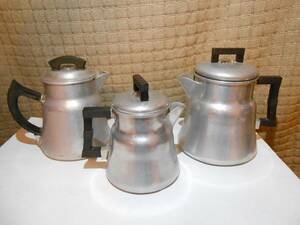 Lot of (3) WEAR-EVER Coffee Pot Percolator's -3004-3008-5061 1/2-All Have Issues 海外 即決