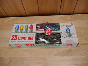 Vintage General Electric Christmas Lights GE 20 Piece Light Set NEW 海外 即決