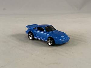 1997 Hot Wheels Blue Card #592 Mainline Porsche 930 Black Int Blue 5SPs LOOSE 海外 即決