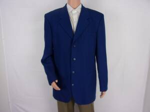 Giorgio Brutin 4-Button Long Sleeve Suit Jacket SIZE:44L BLUE 海外 即決